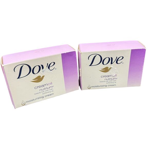 Dove Other - 🕊️ Dove Cream Oil Beauty Bars Lot 2 Moisturizing Y2K Bathroom Shelfcore New